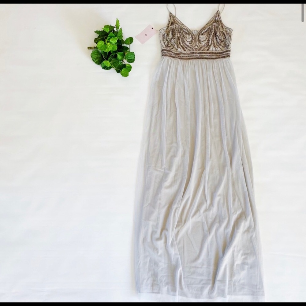 Anthropologie | BHLDN Vilette Dress Fog Bridesmaid